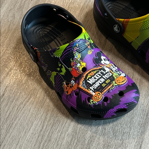 CROCS Halloween Flats - Purple, Black, and Orange - Picture 2 of 6